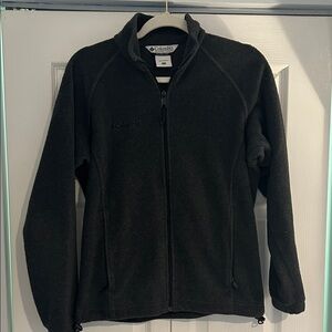 Columbia Charcoal Fleece Zip Jacket Womens Small Omni-Shield Outdoor Hiking Ski